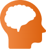 Pictogramme tête cerveau